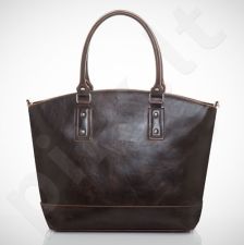 Felice Carino M05 - eko odos   tamsiai ruda elegantiška rankinė, moterims