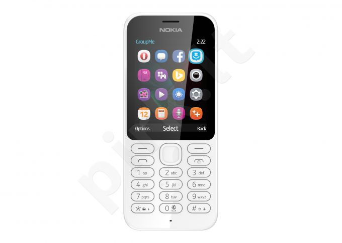 Telefonas Nokia 222 Single SIM 26220 baltas