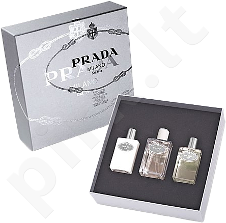 Rinkinys. Prada - Infusion D' Homme EDT - 100ml + after shave  100ml + shower gel 100ml