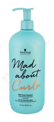 Schwarzkopf Mad About Curls, High Foam Cleanser, šampūnas moterims, 1000ml