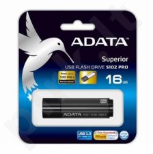 Atmintukas Adata S102 PRO 16GB USB3.0 Titanium Gray, Sparta 100/25MBs