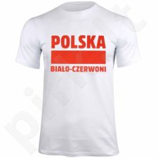 Marškinėliai Polska Biało-Czerwoni baltas  S337909