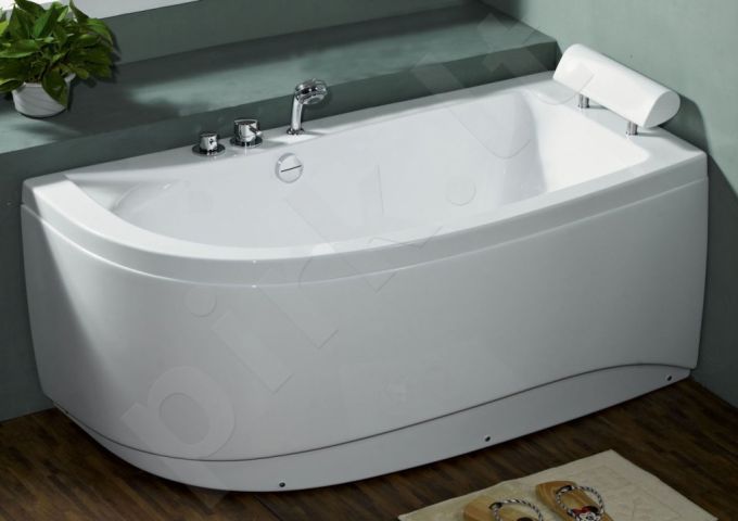 Akrilinė vonia B1680 dešininė be masažų (simple) 160cm