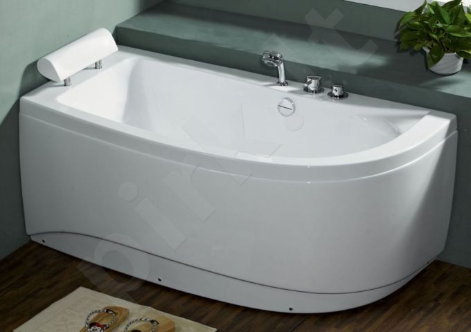 Akrilinė vonia B1680 kairinė be masažų (simple) 160cm