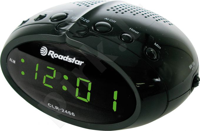 Laikrodis su radija Roadstar CLR-2466/BK