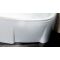 ASYMMETRIC vonios panelė 150 L balta su tvirtinimu