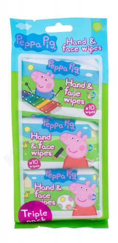 Peppa Pig Peppa, Hand & Face Wipes, drėgnosios servetėlės vaikams, 30pc