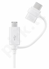 DG930DWEG Cable combo with adapter microUSB & USB-C, 1,5m (White)