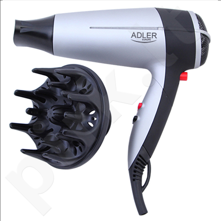 Adler AD 2239 Hair dryer, 2000W, 2 speed settings, Concentrator & diffusor, 