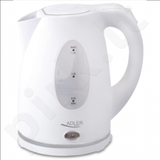 Adler AD 1207 Cordless Water Kettle, 1.5L, 2000W, Filter, Boil-dry protection, White