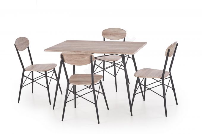 KABIR  stalas + 4 Kėdės