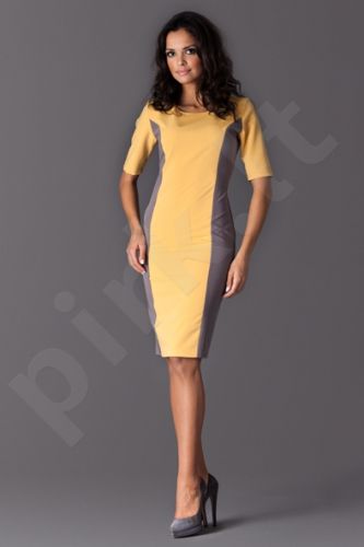 Suknelė M130 geltono atspalvio 