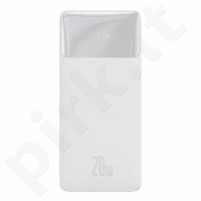 Baseus Bipow Fast Charge Power Bank PD+QC 30000mAh 20W white (White)