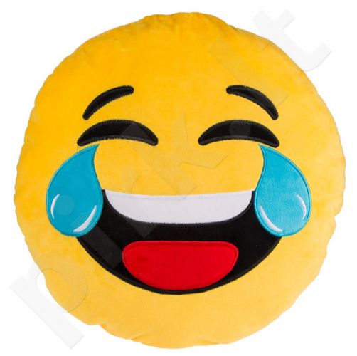 Pliušinė pagalvė "Emocija: juokas" (50cm)