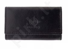 KRENIG Classic 12035 -  ekskliuzivinis juodas odinis dėklas vizitinėms