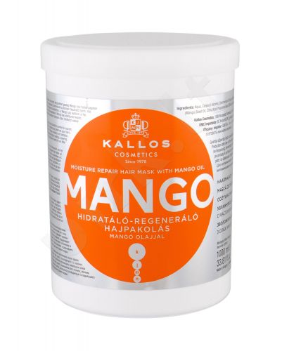 Kallos Cosmetics Mango, plaukų kaukė moterims, 1000ml