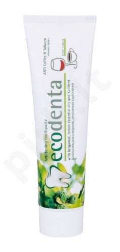 Ecodenta Toothpaste, Whitening ANTI Coffee & Tobacco, dantų pasta moterims ir vyrams, 100ml