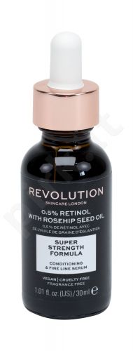 Makeup Revolution London Skincare, 0,5% Retinol with Rosehip Seed Oil, veido serumas moterims, 30ml