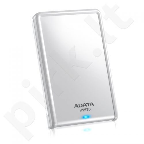 Išorinis diskas Adata HV620 2.5' 1TB USB3, Stilingas, Baltas
