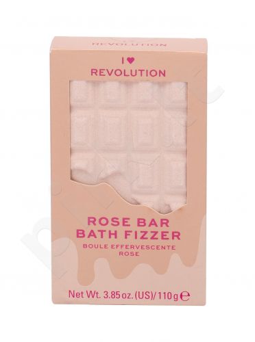 Makeup Revolution London I Heart Revolution, Chocolate Bar Bath Fizzer, vonios putos moterims, 110g, (Rose)