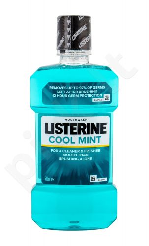 Listerine Mouthwash, Cool Mint, burnos skalavimo skytis moterims ir vyrams, 500ml