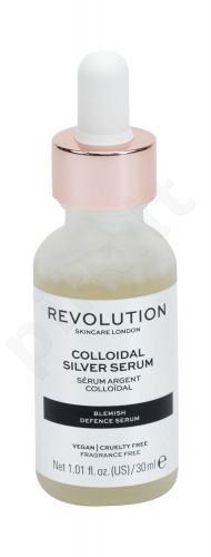 Makeup Revolution London Skincare, Colloidal Silver Serum, veido serumas moterims, 30ml