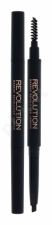 Makeup Revolution London Duo Brow Definer, antakių kontūrų pieštukas moterims, 0,15g, (Dark Brown)