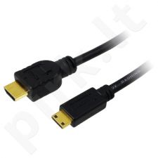 Kabelis LogiLink HDMI- Mini HDMI, Gold, 1,5m