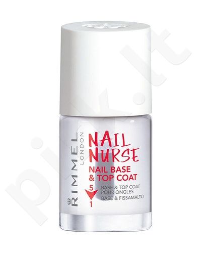 Rimmel London Nail Nurse, Base & Top Coat, nagų lakas moterims, 12ml