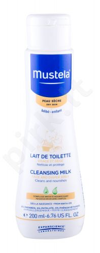 Mustela Bébé, Cleansing Milk, kūno pienelis dušui vaikams, 200ml