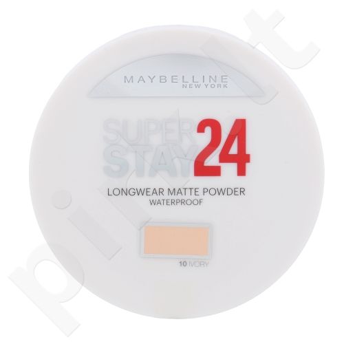 Maybelline Superstay, 24H, kompaktinė pudra moterims, 9g, (10 Ivory)