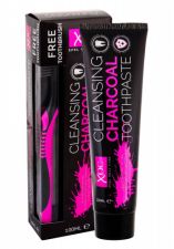 Xpel Cleansing Charcoal, Oral Care, rinkinys dantų pasta moterims ir vyrams, (Toothpaste 100 ml + Toothbrush)
