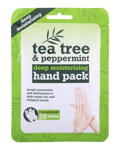 Xpel Tea Tree, Tea Tree & Peppermint Deep Moisturising Hand Pack, rankų kremas moterims, 1pc