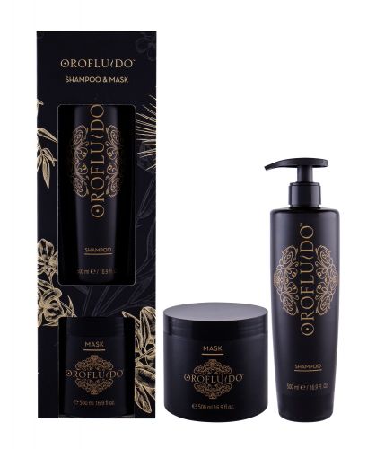 Orofluido Shampoo, rinkinys šampūnas moterims, (šampūnas 500 ml + plaukų kaukė 500 ml)
