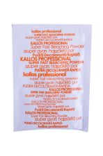 Kallos Cosmetics Professional, Super Fast Bleanching Powder, plaukų dažai moterims, 35g