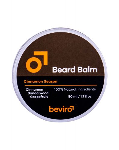 Be-Viro Men´s Only, Beard Balm, barzdos vaškas vyrams, 50ml, (Grapefruit, Cinnamon, Sandal Wood)