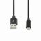 TOTI Braided cable 1 m 2A /metal head USB-A to Lighting non MFI (Black)