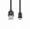 TOTI Braided cable 1 m 2A /metal head USB-A to Micro USB (Black)