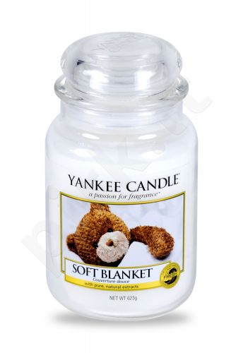Yankee Candle Soft Blanket, aromatizuota žvakė moterims ir vyrams, 623g
