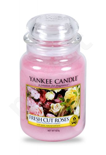 Yankee Candle Fresh Cut Roses, aromatizuota žvakė moterims ir vyrams, 623g