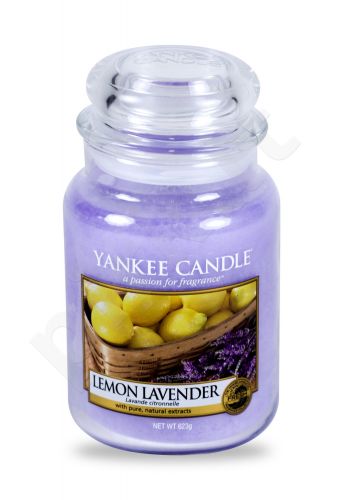 Yankee Candle Lemon Lavender, aromatizuota žvakė moterims ir vyrams, 623g