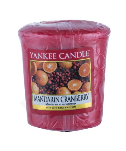 Yankee Candle Mandarin Cranberry, aromatizuota žvakė moterims ir vyrams, 49g