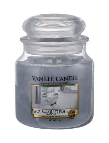 Yankee Candle A Calm & Quiet Place, aromatizuota žvakė moterims ir vyrams, 411g