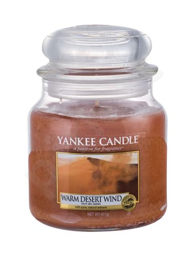 Yankee Candle Warm Desert Wind, aromatizuota žvakė moterims ir vyrams, 411g