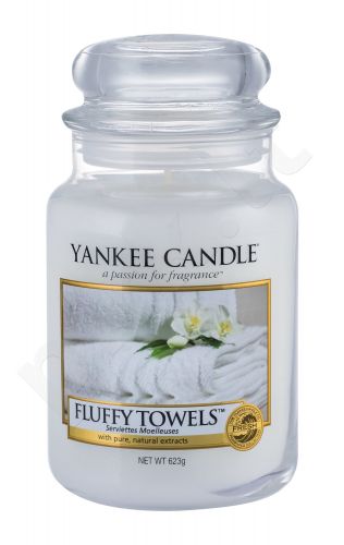 Yankee Candle Fluffy Towels, aromatizuota žvakė moterims ir vyrams, 623g