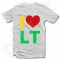 Marškinėliai "I love LT"