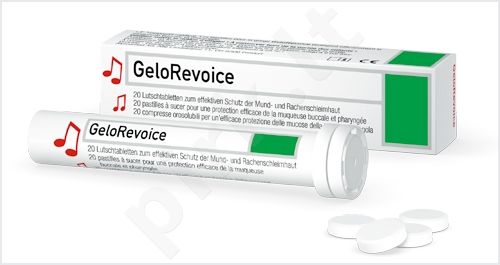GELOREVOICE gerklės pastilės (vyšnių - mentolio skonio) 20vnt.