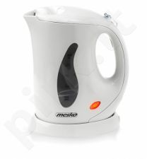 Mesko Cordless Kettle mini MS 1249  Standard kettle, Plastic, White, 760 W, 0.6 L,