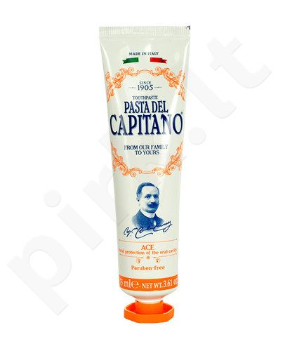 Pasta Del Capitano Ace Toothpaste, kosmetika moterims ir vyrams, 75ml