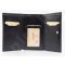 KRENIG El Dorado 11022 juoda piniginė iš natūralios odos, moterims